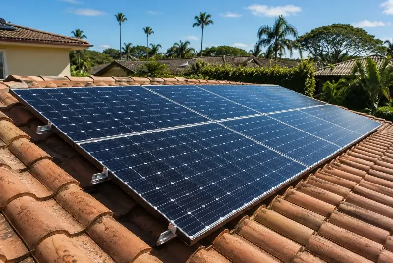 Installation de panneaux solaires à Kerfourn